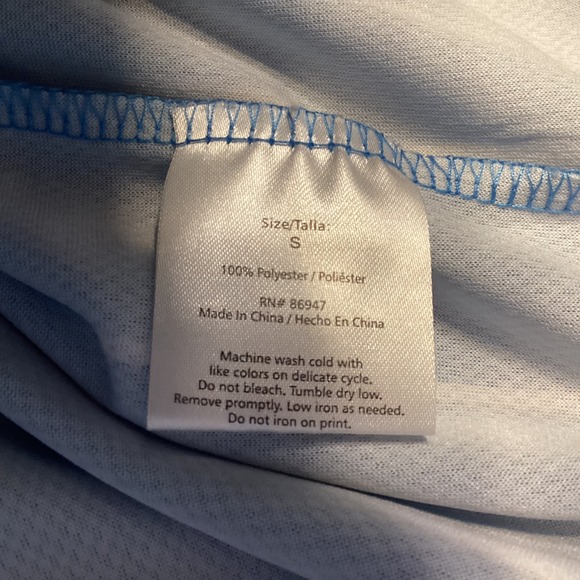 Peanuts Snoopy Baseball Jersey Blue Pinstripe Button Up Short Sleeve Small 50 - Picture 8 of 9